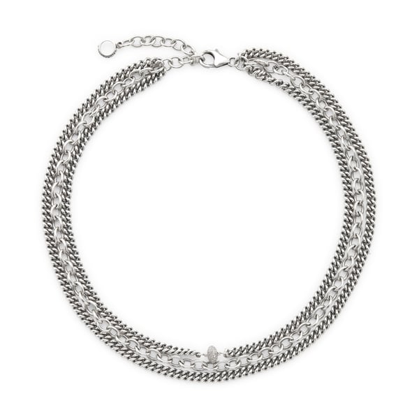 Sheryl Lowe Triple-Chain Necklace