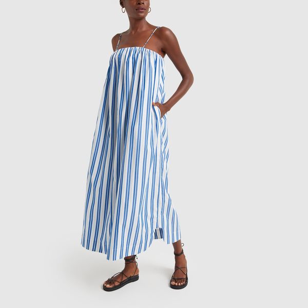 Ganni striped cotton dress Clearance
