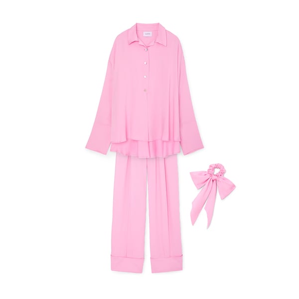 Sleeper Sizeless Viscose Pajama Set Pink