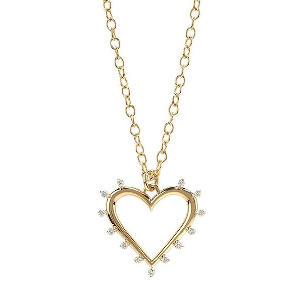 Marlo Laz Open Heart Necklace