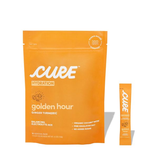 Cure Hydration Golden Hour Ginger Turmeric Daily Electrolyte Mix