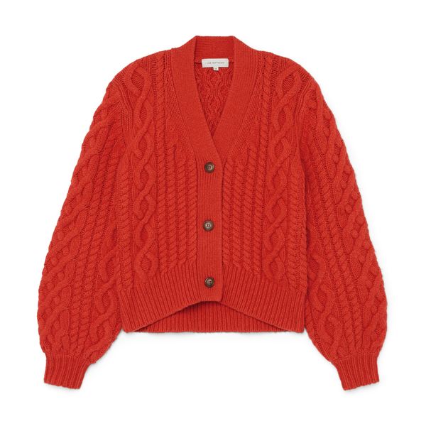 Lee Mathews Stanford Cable Knit Cardigan