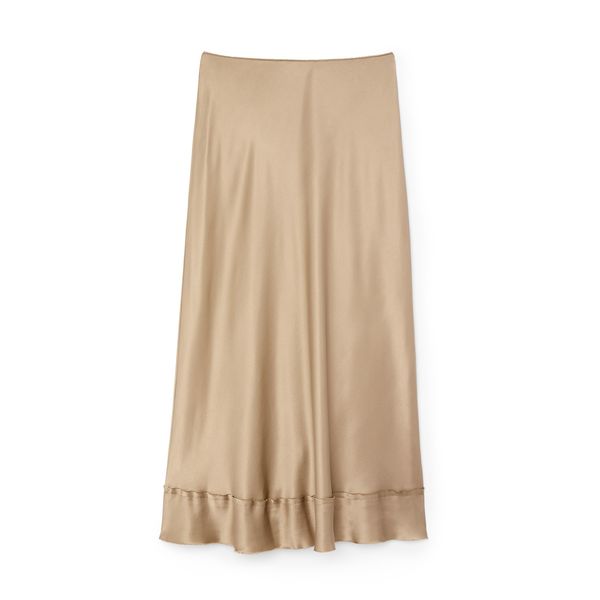 Lee Mathews Stella Silk Satin Skirt