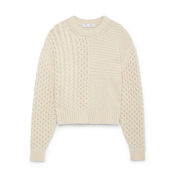 Proenza Schouler White Label Patchwork Knit Sweater