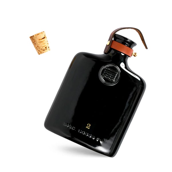 Misc Goods Co Black Ceramic Flask Goop