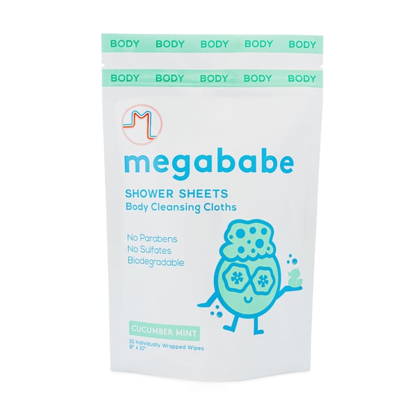 Megababe Cucumber Mint Shower Sheets