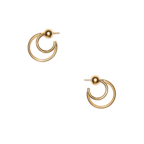 Sophie Buhai Gold Small Double Layered Hoops