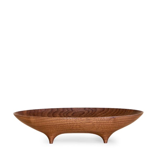 Namu Home Goods Black Walnut Oval Footed Vessel