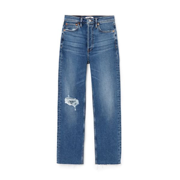 RE/DONE Ultra-High-Rise Stovepipe Jeans