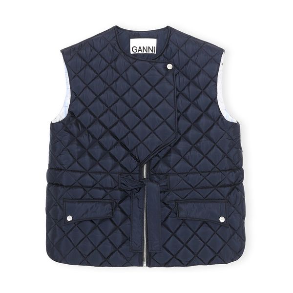 Ganni Recycled Ripstop Quilt Vest