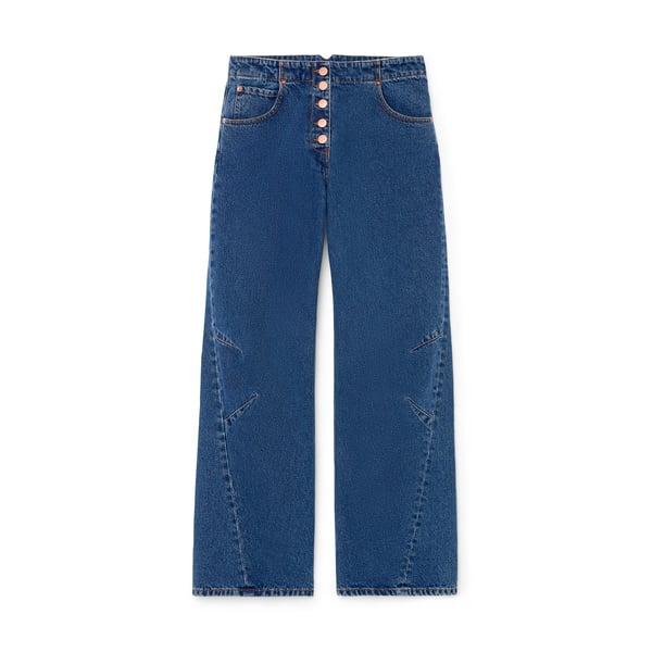 G. Label by goop Lev Button-Fly Relaxed-Leg Jeans