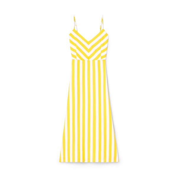 G. Label by goop Kemp Striped Skinny-Strap Dress