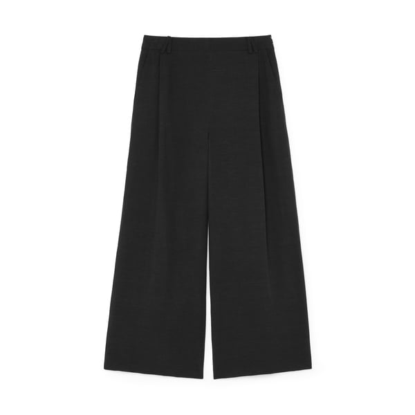 G. Label by goop Fahn High-Waisted Pleated Pants