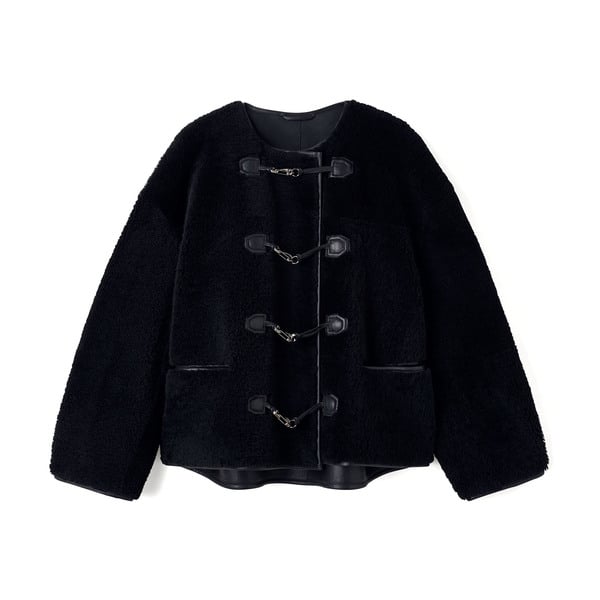 Toteme Teddy Shearling Clasp Jacket