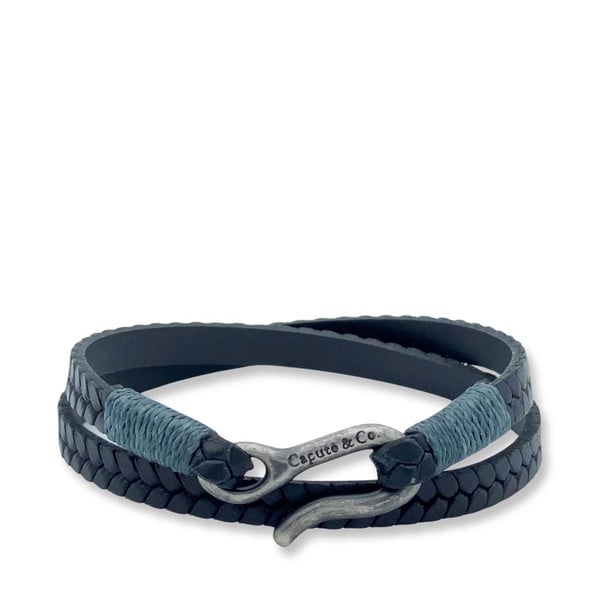 Caputo & Co. Embossed Braid Double-Wrap Bracelet