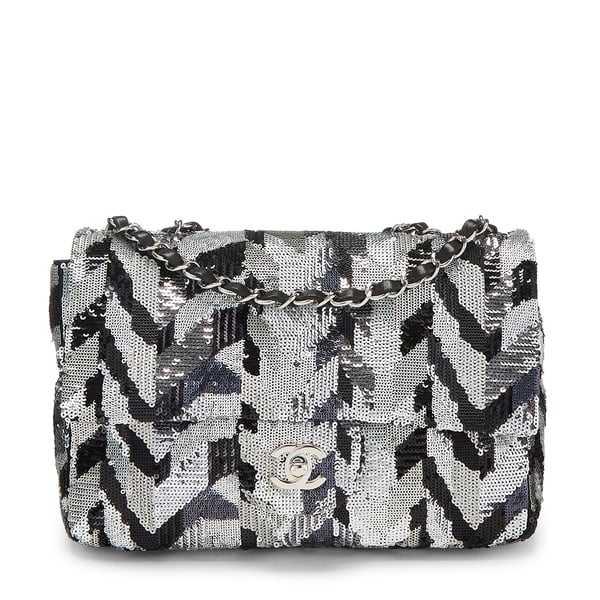 What Goes Around Comes Around Chanel Multi Sequin Half Flap Bag, 10"