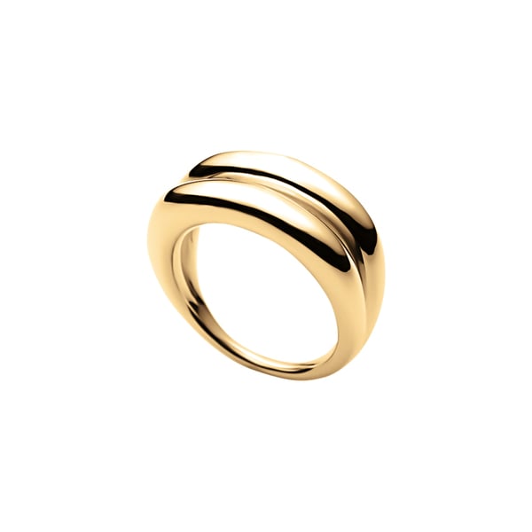 Sapir Bachar Gold Two Dunes Ring