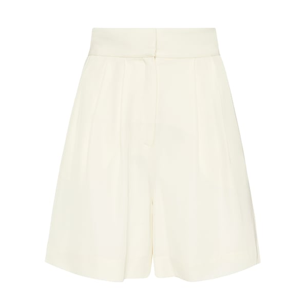St. Agni High-Waist Pleated Shorts