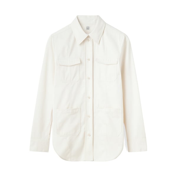 Toteme Patch Pocket Cotton Shirt