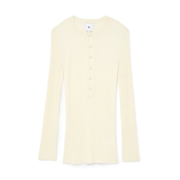 G. Label by goop Barrera Fine-Gauge Henley