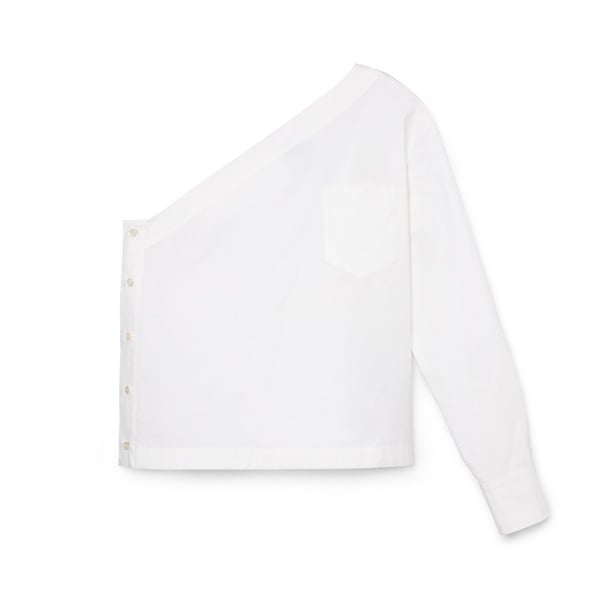 G. Label by goop Knight One-Shoulder Shirt