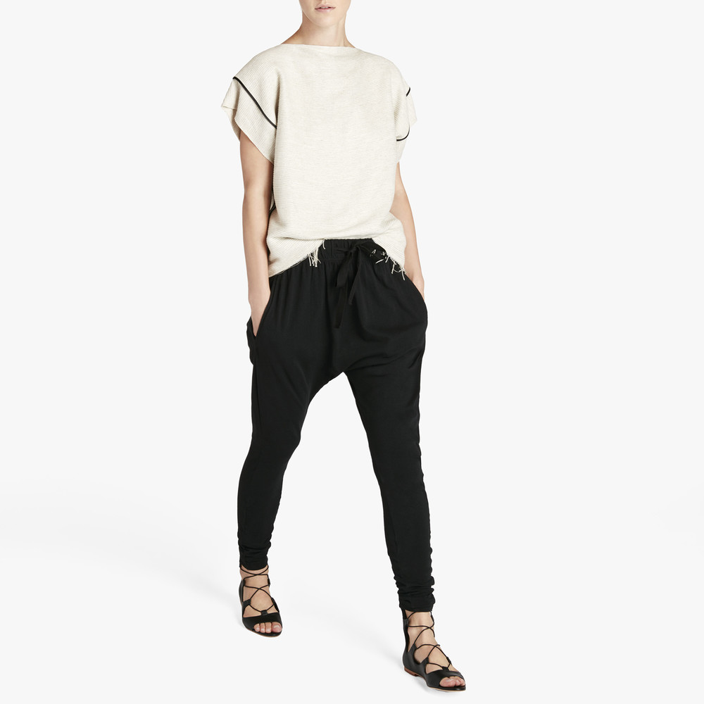 bassike drop crotch pants