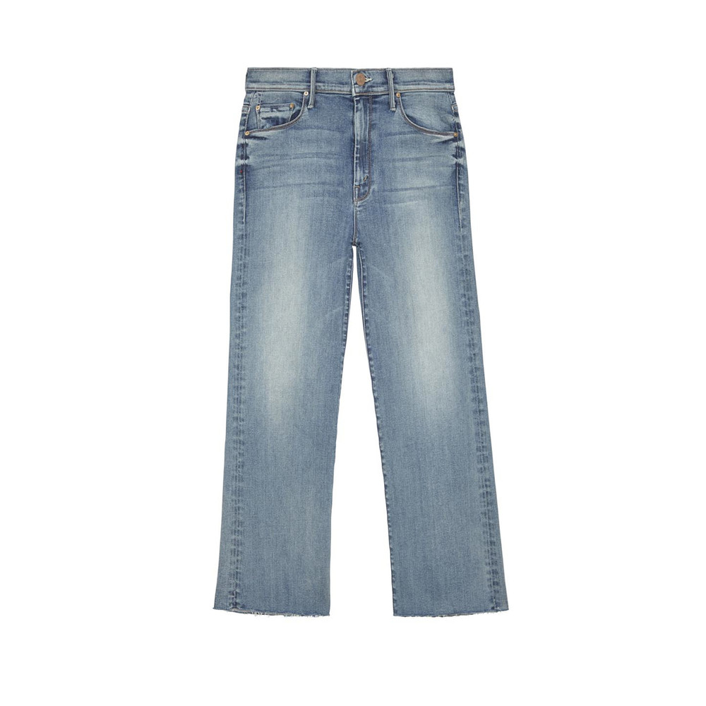 MOTHER The Roller Crop Fray Jeans