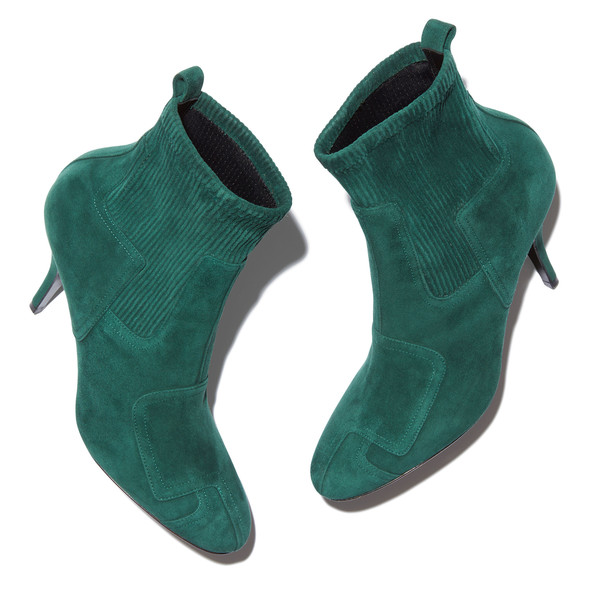 emerald green boots