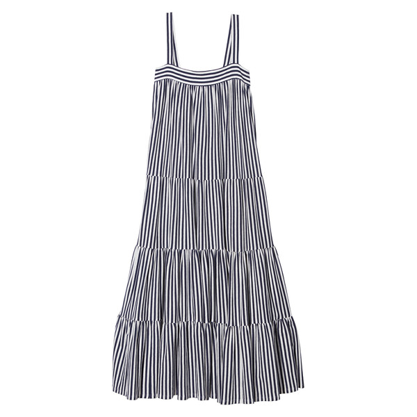 cotton tiered maxi dress