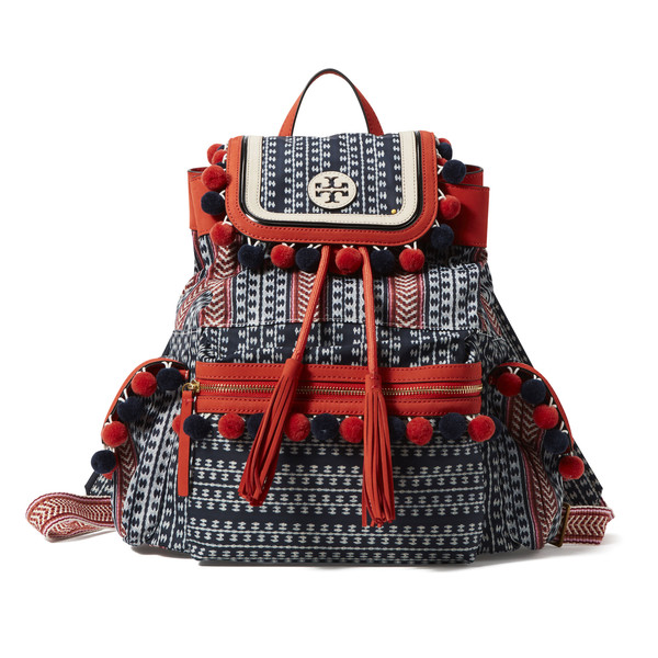 tory burch pom pom backpack