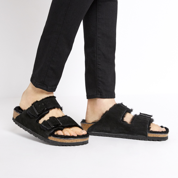 birkenstock shearling sandals