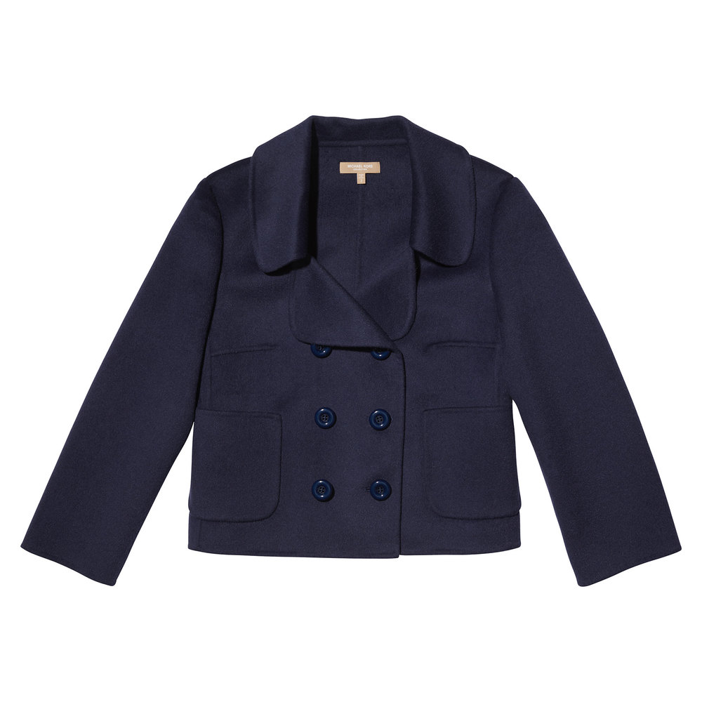 Michael Kors Collection Navy Angora Wool Jacket Goop