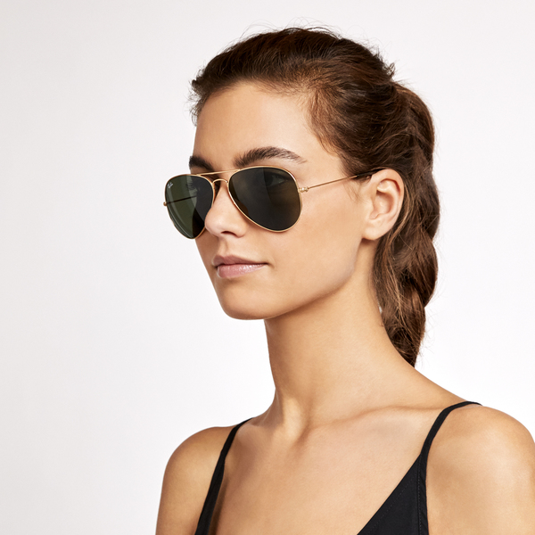 Ray-Ban Havana Aviator Sunglasses - 62 