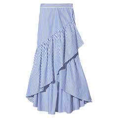 Pencil skirt with ruffle | MDS Stripes - Goop Shop - Goop Shop