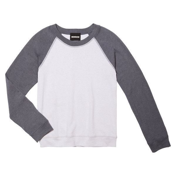 grey raglan sweatshirt