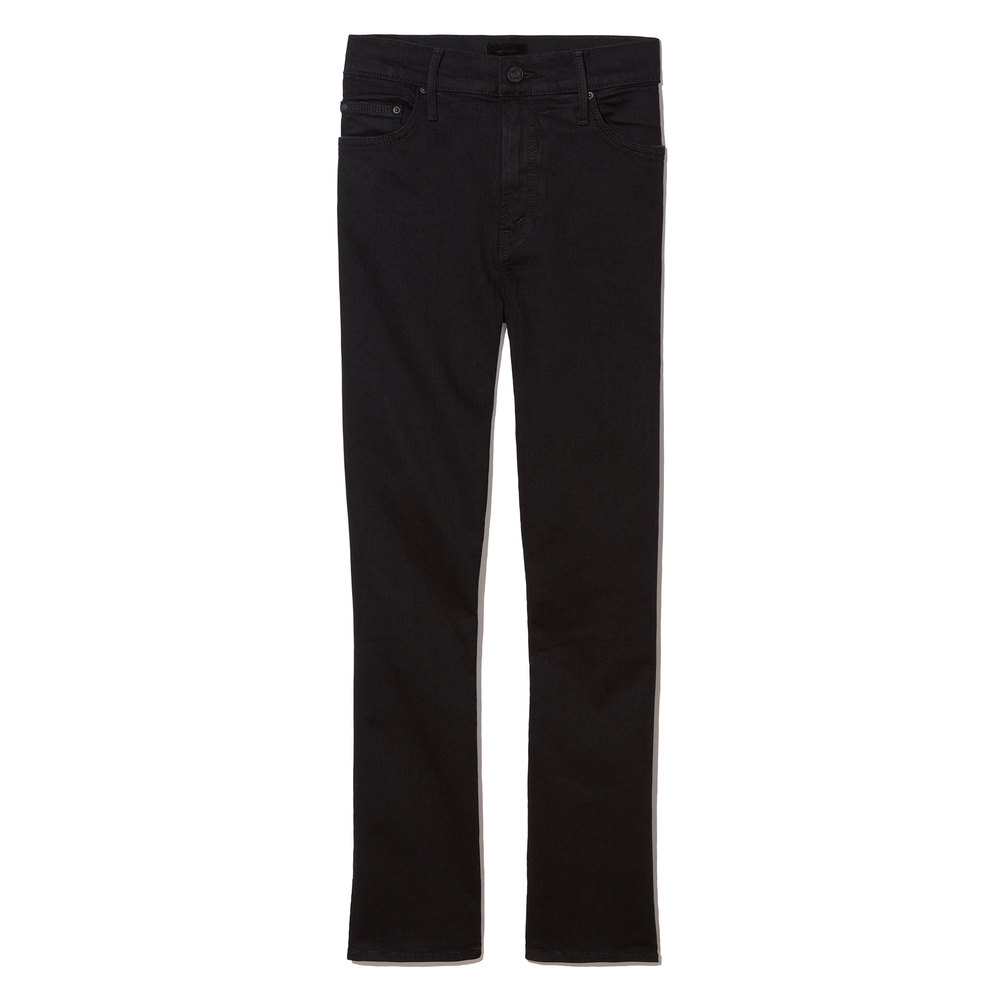 mother insider crop jeans black