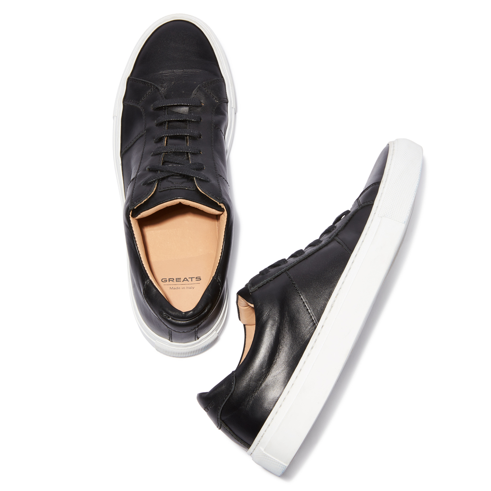 greats black sneakers