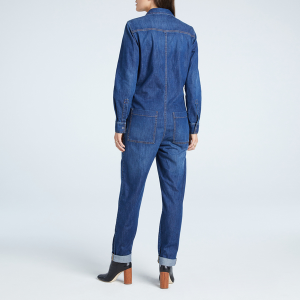 stella mccartney denim jumpsuit