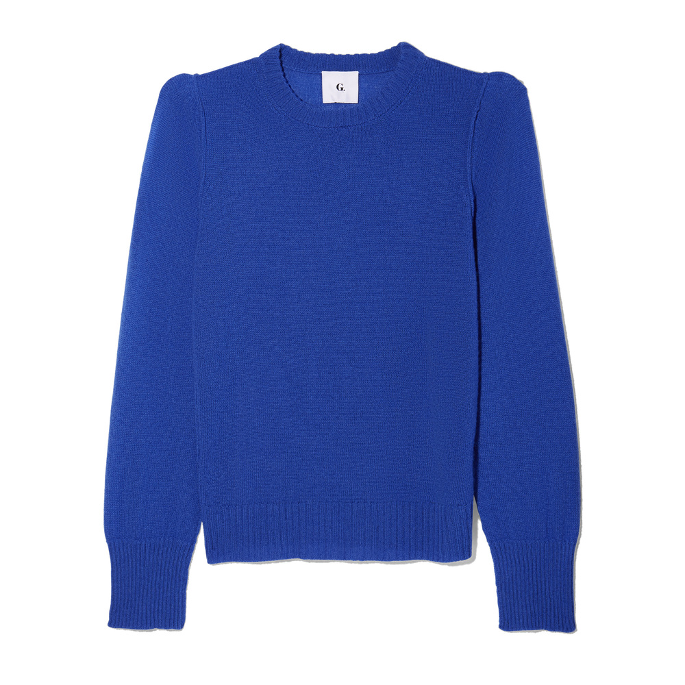 cobalt blue sweatshirt