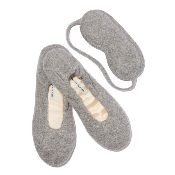 white and warren cashmere slippers