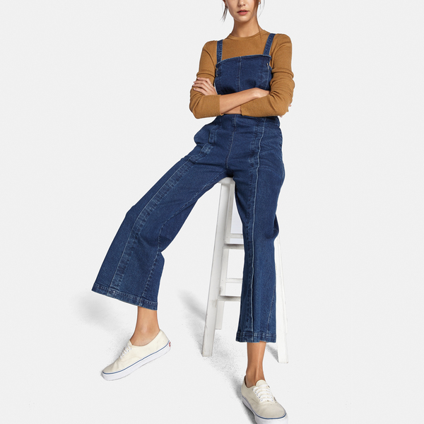 apiece apart carmen denim overall