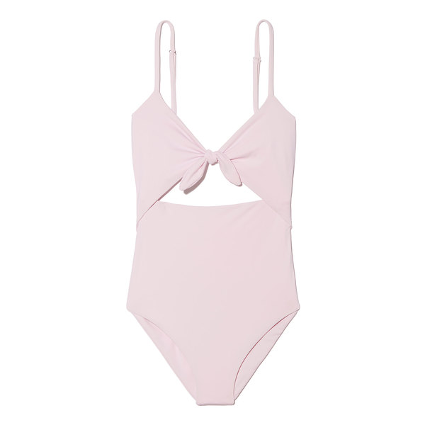 pastel pink one piece swimsuit