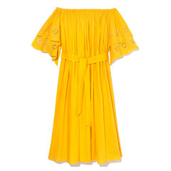 Mimosa Embroidered Off-Shoulder Dress | Merlette - Goop Shop - Goop Shop