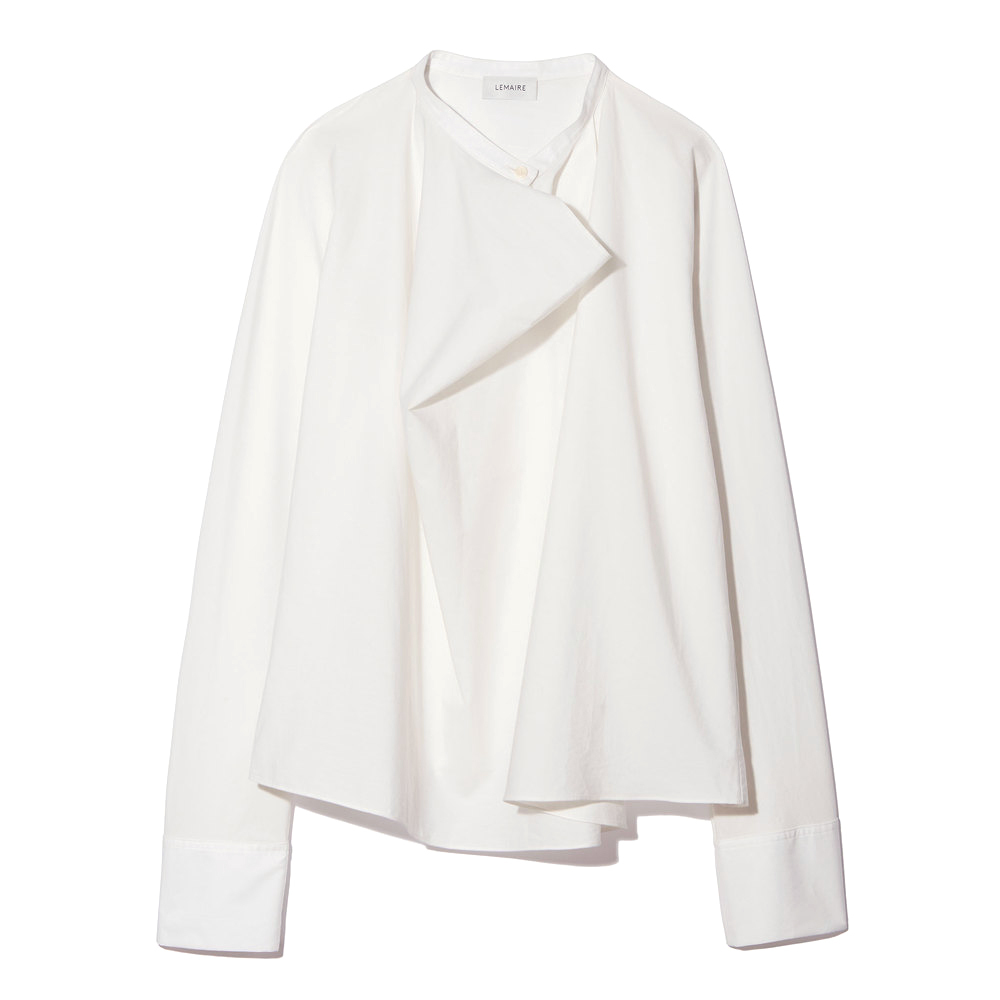 Lemaire Long-Sleeve Stretch-Silk Blouse | Goop