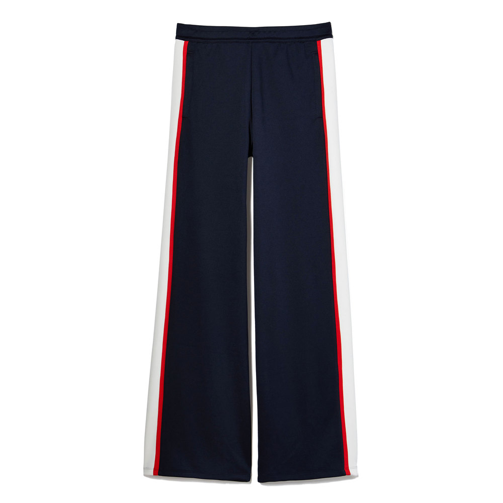 open leg track pants