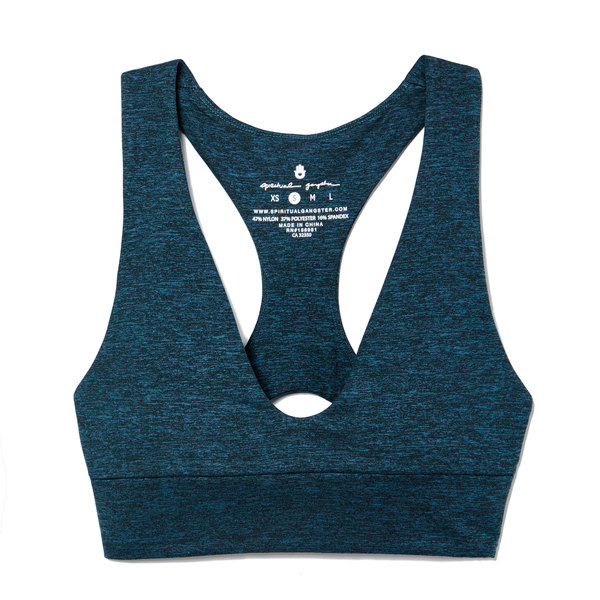 scoop neck sports bra