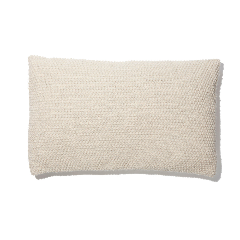 Aiayu Heather Wool Pillow In Cream