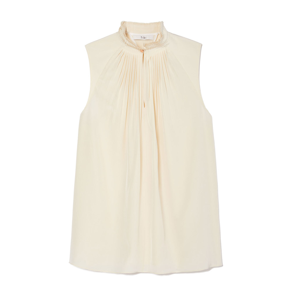 tibi silk top