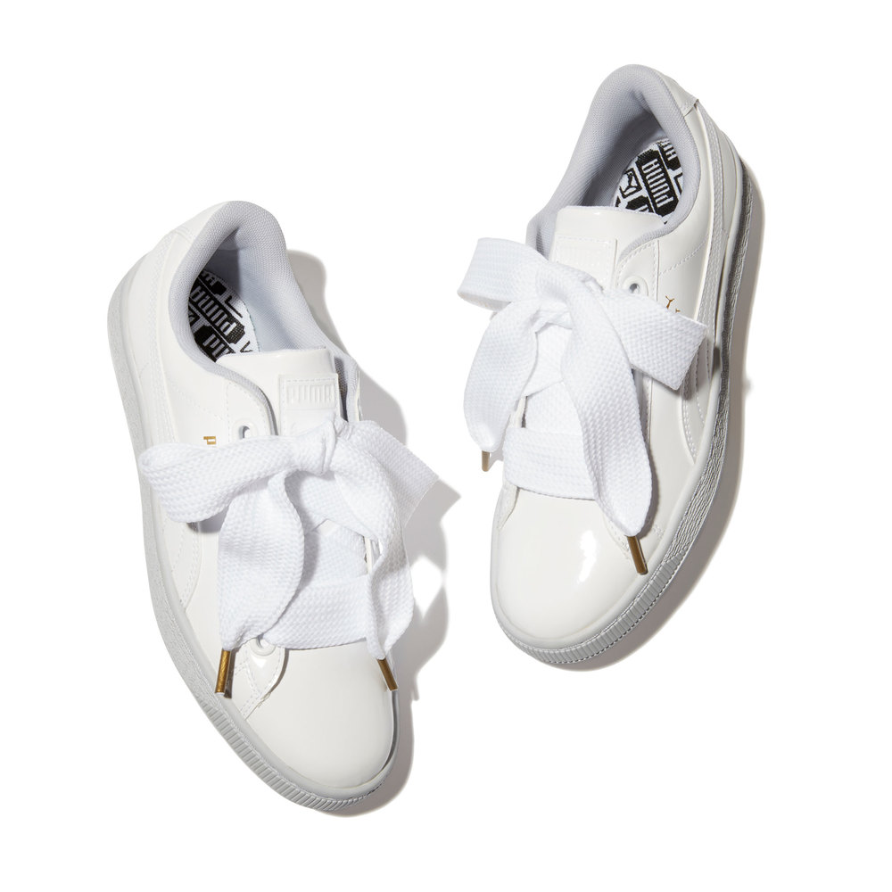 puma heart patent black