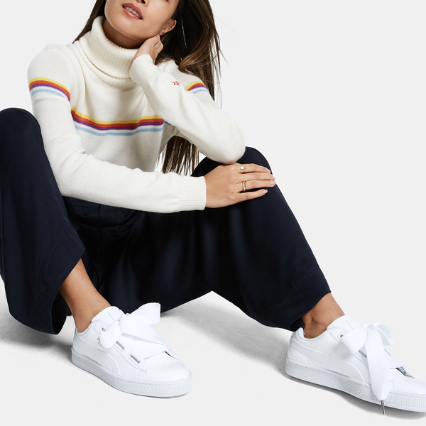 puma basket heart patent sneaker